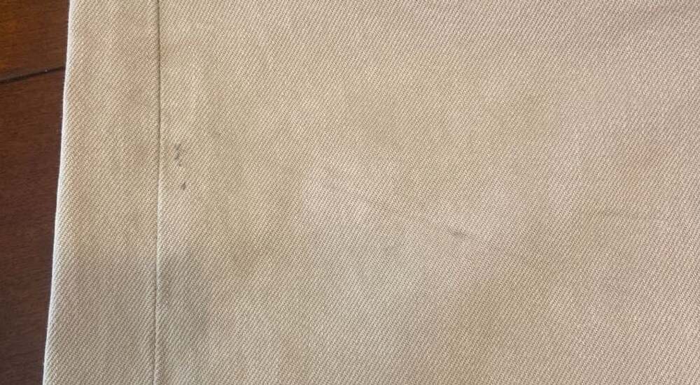 Used Levi's 501 Button Fly Straight Jeans 34x32 Tan Cotton Workwear - Picture 3 of 8